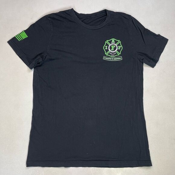 Miami Dade Fire Rescue Supports Veterans Graphic T-shirt Men Medium Local 1403 - Picture 3 of 8